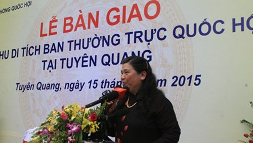 Le vestige de la permanence de l’AN remis à Tuyen Quang - ảnh 1
